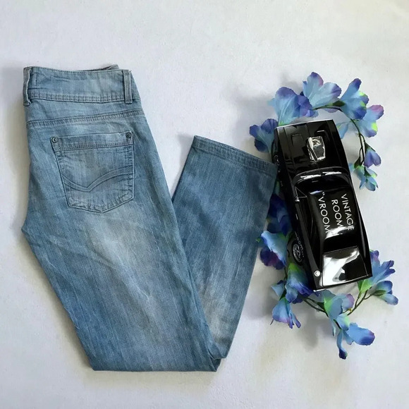 H&M Denim Rules Straight Leg Light Wash Jeans Women 8 - Picture 2 of 10